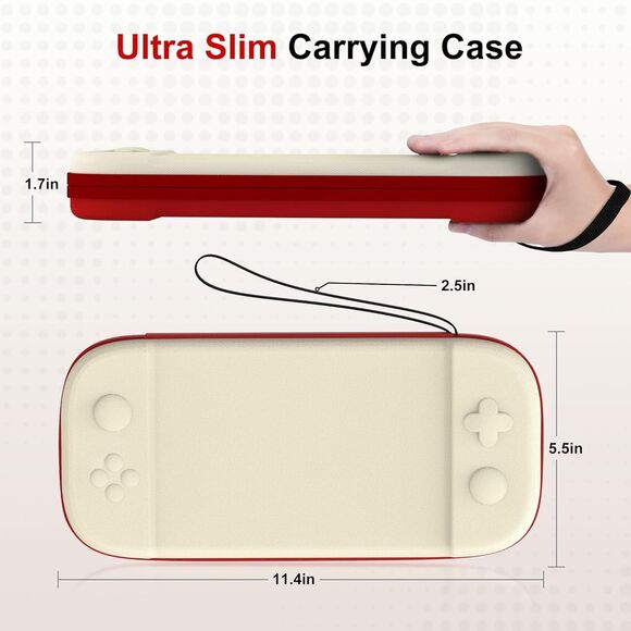 Game Accessories Kit Carrying Case Bag Hard Shell Slim NINTENDO SWITCH 2 - Picture 4 of 12